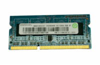 Ramaxel 2GB DDR3 PC12800 1600MHz SODIMM CL11 RAM modul pro notebooky s kapacitou 2 GB a rychlostí 1600 MHz. PN: RMT3170MK58F8F-1600