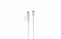 Dual Cable USB-C C/L Mfi 200cm white