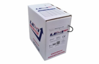 LEXI-Net instalační kabel UTP CAT 5e 24AWG venkovní PE černý 305m samoodvíjecí box