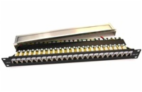 19" Patch panel LEXI-Net EXCLUSIVE 24port, FTP, 50µm, Cat6, duální svorkovnice, černý