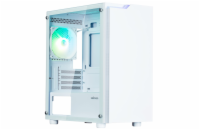 Zalman skříň T4 Plus / miniT / 1x120mm fan ARGB / USB 2.0 / USB 3.0 / tvrzené sklo / bílá