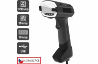 Virtuos CCD 2D DPM průmyslová čtečka HT-880DPM, USB, tmavě šedá