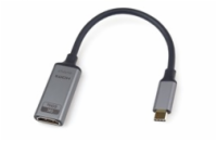 PremiumCord Adaptér USB-C na HDMI rozlišení obrazu 8K@60Hz,4K@144Hz Aluminium 20cm