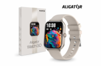 Chytré hodinky ALIGATOR Watch GO, hvězdně stříbrné