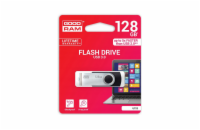 GOODRAM UTS3 USB Flash disk 128GB - černá 128 GB, USB 3.0 Type A (USB 3.1 Gen 1 & USB 3.2 Gen 1), Rychlost čtení 60 MB/s, Rychlost zápisu 20 MB/s, Plast + kov, Černá