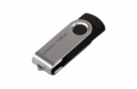 Goodram UTS2 128GB, USB flash disk 2.0, černá Tento flash disk je specifický především svou užitečností, jelikož je okamžitě připraven k použití, stačí pootočit unikátní kovovou krytkou, která chrání