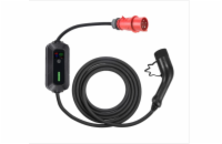 PLATINET přenosná nabíječka do automobilů, 3 fáze, 85-400 VAC, 8A/10A/13A/16A, 22 kW, Plug&Play, 5m