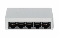 HiLook Powered by HIKVISION switch NS-0505D/ 5x port/ 1000 Mbps RJ45 ports/ 1 Gbps/ Plast