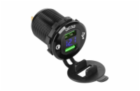 Nabíječka USB PEIYING PY-CHR0004 s QC a měřičem napětí
