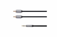 Kabel Jack 3.5mm stereo/2x Cinch 1,8m KRUGER & MATZ KM0310
