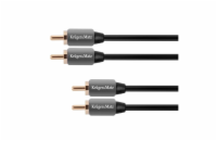 Kabel 2x Cinch konektor/2x Cinch konektor 0,5m KRUGER & MATZ KM0303