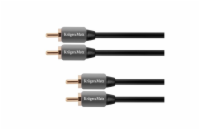 Kabel 2x Cinch konektor/2x Cinch konektor 1m KRUGER & MATZ KM0304