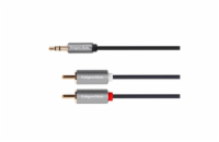 Kabel Jack 3.5mm stereo/2x Cinch 1,8m KRUGER & MATZ KM1214 Basic