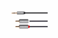 Kabel Jack 3.5mm stereo/2x Cinch 1m KRUGER & MATZ KM1218 Basic