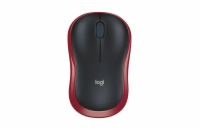 Logitech Wireless Mouse M185, red