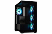 BitFenix skříň CETO Cube / 4x 120mm ARGB fan / 2x USB 3.0 / USB-C / tvrzené sklo / černá