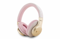 Guess PU Leather 4G Script Logo Bluetooth Stereo Headphone, růžová Poznejte novou dimenzi poslechu s bezdrátovými sluchátky na uši Guess PU 4G Metal Logo!