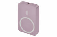 EMOS POWERBANKA WI1046, bezdrátové nabíjení 20W, 10.000mAh, LOSOSOVÁ, 1xUSB-C