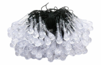IMMAX LED solární dekorační řetěz DROP, 100xLED, IP65, teplá bílá, 10m