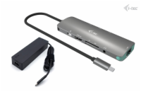 i-tec USB-C Metal Nano Docking Station 4K HDMI LAN, Power Delivery 100 W + Charger 100W (bundle)