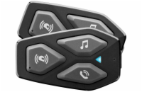 Bluetooth headset pro uzavřené a otevřené přilby Interphone U-COM3, Twin Pack