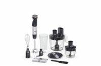 Tefal HB67G830 Quickchef+ 5v1 tyčový mixér, 1000 W, 20 rychlostí, tichý režim, plynulá regulace rychlosti, nerez / černá