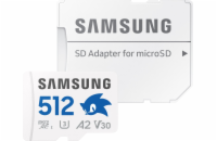 Samsung micro SDXC 512GB PRO plus Sonic + SD/micro SDXC/512GB/UHS-I U3 / Class 10/+ Adaptér/Bílá