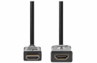 NEDIS prodlužovací High Speed HDMI 1.4 kabel s ethernetem/ 4K@60Hz/ zlacené konektory HDMI-HDMI/ černý/ bulk/ 1m