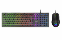 GENIUS GX GAMING Scorpion KM-GX6/ drátový set klávesnice s myší/ RGB podsvícení/ Copilot/ USB/ černá/ CZ+SK layout