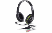 GENIUS headset HS-400A, 2x 3,5 jack, redukce na single jack
