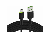 GreenCell USB kabel Green Cell KABGC13 USB-A - USB-C 2m, černý, zelené podsvícení USB kabel Green Cell KABGC13, USB-A na USB-C, 2 m, černý, se zeleným podsvícením. Odolný a stylový kabel pro spolehli