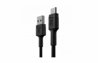 GreenCell Green Cell KABGC25 PowerStream USB-A - USB-C 30 cm USB kabel černý Power Stream USB-A - USB-C kabel s délkou 30 cm - okamžité nabíjení a přenos dat, vytvořený tak, aby splnil očekávání i tě