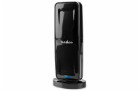 NEDIS aktivní pokojová DVB-T/T2 anténa/ FM / UHF / VHF/ rozsah příjmu 0-15 km/ LTE700/ zesílení 28 dB/ ABS/ černá