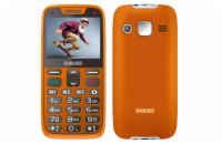EVOLVEO EasyPhone XR, mobilní telefon pro seniory s nabíjecím stojánkem, oranžový