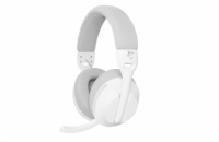 White Shark herní bezdrátový headset FALCON, pro PC, PS4/ PS5, MAC, bílá