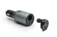 Technaxx Bluetooth In-Ear hands-free s nabíječkou do auta, 2xUSB port, (BT-X25)