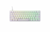 White Shark herní mechanická klávesnice SHINOBI 2 , US layout,červený switch, bílá (GK-004211)