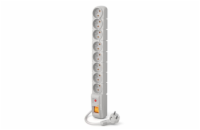 Acar S8 1,5m kabel, 8 zásuvek, šedá