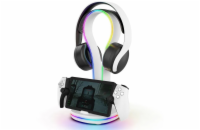 iPega P5P23 Nabíjecí RGB Stojan pro Playstation Portal Remote Player s Držákem na Sluchátka White