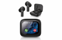 Bluetooth sluchátka Aligator Pods LCD + ANC, černá