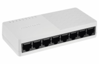 HIKVISION switch DS-3E0108D-O/ 8x port/ 10/100 Mbps RJ45 ports/ 1.6 Gbps/ napájení 5 VDC, 0.6 A