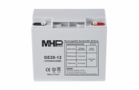 MHPower GE20-12 Gelový akumulátor 12V/20Ah, Terminál T1 - M5, Deep Cycle