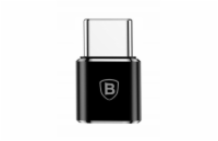 Adaptér Baseus z microUSB na USB-C černý