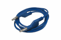 Kabel propojovací 1mm2/ 2m s banánky modrý HADEX N536A