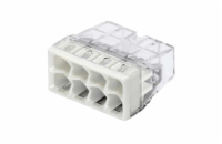 Svorka Wago, 2273-208, 0,5 - 2,5 mm2, 8pólová, transparentní/bílá