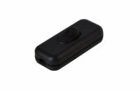 Vypínač mezišňůrový 250V/2,5A černý HADEX