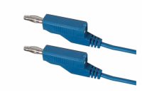 Kabel propojovací 0,35mm2/ 1m s banánky modrý HADEX N531
