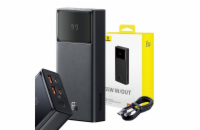 Power banka Baseus Star-Lord 20000mAh 65W 2x USB-A/micro USB/USB-C černá