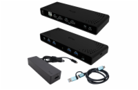 i-tec Universal Dual 4K Display Docking Station, Power Delivery 85W + i-tec USB-C Charger 100W