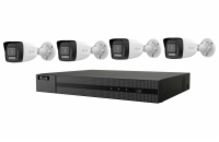 HiLook Powered by HIKVISION/ Smart Hybrid Light KIT/ 1x NVR-104MH-C/4P(D)/ 4x IPC-B140HA-LU